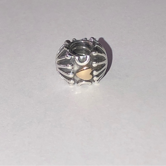 Pandora 14k Love and Hugs Heart Charm S925 Ale - Picture 2 of 4